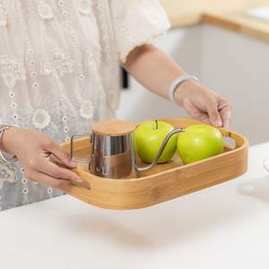 Plateaux de service en bois de qualité supérieure avec finitions naturelles pour organiser et servir des repas, des boissons ou à des fins décoratives - Product Image 5