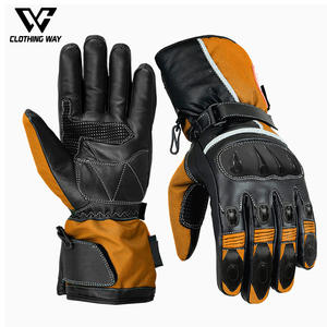 Gants de moto en cuir à doigts pleins, nouveau style, vêtements de course automobile, gants de moto en cuir - Product Image 1