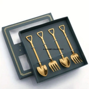 Ensemble de couverts en acier inoxydable avec manche en bambou pour le camping, comprenant cuillère, couteau, fourchette, ensemble de couverts - Product Image 5