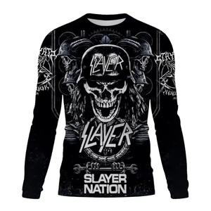 T-shirt à manches longues pour hommes T-shirt imprimé Slayer 3D personnalisé pour hommes T-shirt Hip Hop décontracté T-shirt surdimensionné Ropa hombre Top Tee - Product Image 3