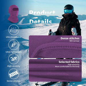 2025 service OEM conception personnalisée cagoule de course confortable cagoule respirante tête de kart complète chaussette visage masque de ski - Product Image 4