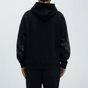 ชุดวอร์มผู้ชายสีพื้น ประดับเพชรเทียม ดีไซน์ล่าสุด สไตล์สตรีทแวร์ ผ้าฝ้าย 100% - Product Image 4