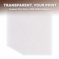 Özel Tasarım PVC Şeffaf Mürekkep Püskürtmeli Vinil OEM ODM Tasarımlı Su Geçirmez Çizim Çizim Kağıdı A4