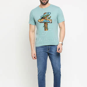 เสื้อยืดของผู้ชายลายเส้นใยไม้ไผ่และผ้าฝ้าย2025ออกแบบโลโก้ได้ตามต้องการใหม่ล่าสุดฤดูร้อน - Product Image 5