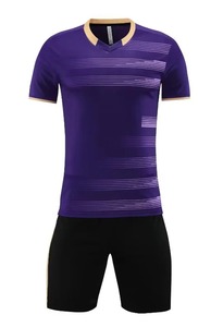 Camisetas de béisbol para niños, Conjunto de camiseta de fútbol azul de manga corta, uniforme de fútbol para adultos púrpura, camiseta de fútbol de Equipo Verde para hombre personalizada - Product Image 2