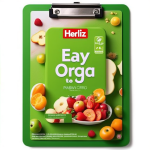 Herlitz Easy Orga to Go <b>Clipboard</b> 22.5 X 31.5 cm Polystyrene Opaque Apple DIN A4 Size Transparent Material - Product Image 2