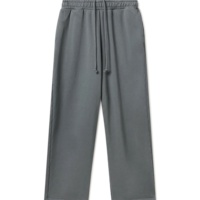 Pantalon de jogging en toile décontracté et ample pour homme, coupe droite, léger, écologique, en coton personnalisé, effet délavé, haute qualité