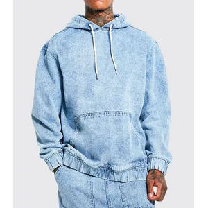 Sweats à capuche et sweatshirts à la mode pour hommes Sweat à capuche vintage délavé à l'acide Sweat à capuche surdimensionné - Product Image 2