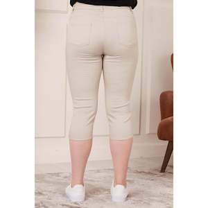 Pantalons capri en coton grande taille - Product Image 4
