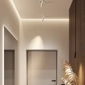 ไฟดาวน์ไลท์แบบฝังเพดาน Nexora 12W ปรับระดับได้ ชิป LED Cob โครเมียมอะลูมิเนียม แสงวอร์มไวท์ 4000K 3000K 3CCT IP65 อัตโนมัติ สำหรับโรงแรมภายในอาคาร - Product Image 1