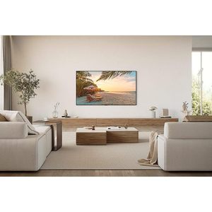 75 Inch 4K Ultra HD QLED Smart <b>Television</b> Black Cabinet Large Screen Display Home Cinema Entertainment - Product Image 1