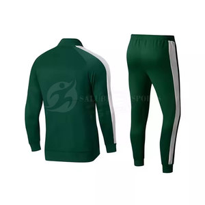 Survêtement d'hiver respirant et écologique à deux pièces avec fermeture éclair, coupe classique, design de logo personnalisé, léger et uni pour homme - Product Image 2