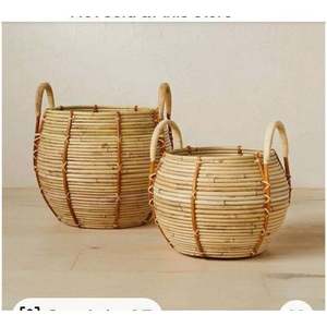 Accesorio de decoración del hogar cesta de ratán bohemio - Product Image 2