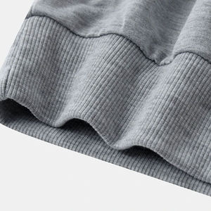 2025 sudaderas extragrandes de algodón 100% para hombre, temporada de invierno, talla XS, estampado sólido, tela polar, bajo MOQ, precio al por mayor - Product Image 3