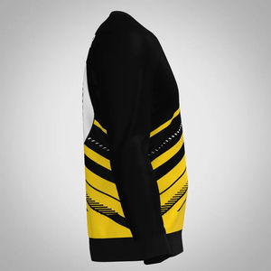 OEM Custom Men's Sweatshirts Polaire d'hiver de haute qualité avec fermeture éclair Design Broderie unie Basics Coton mélangé Vente en gros - Product Image 4