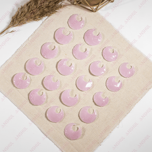 Punta de Flecha de Cuarzo Rosa Natural Pulido Tallado en Forma de Luna, Piedra Preciosa Ecológica de Cristal Curativo para Decoración del Hogar - Product Image 3