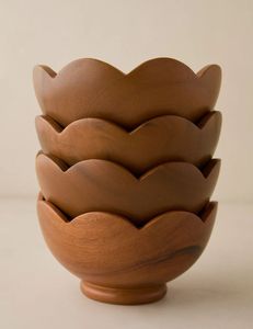 Venta al por Mayor de Tazones de Madera Reutilizables Ecológicos Hechos a Mano de la Mejor Calidad para Fiestas, con Superficie Pulida y Acabado No Tóxico - Product Image 3