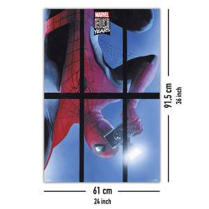 Affiche du 80e anniversaire de Spider-Man de Marvel Comics, style design moderne, en papier, pour utilisation murale - Product Image 5