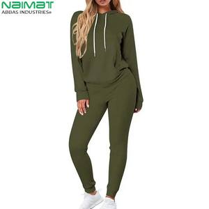 Chándal elegante de algodón liso de poliéster a granel, chándal de algodón personalizado al por mayor, chándal de mujer para niñas y mujeres - Product Image 2