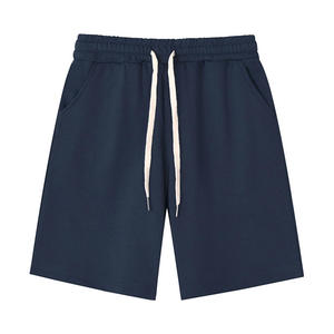 Nuevo estilo 100% algodón para hombre, pantalones cortos con cordón para gimnasio, logotipo estampado personalizado, pantalones cortos deportivos de algodón para hombre - Product Image 2