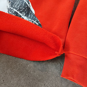 เสื้อสเวตเตอร์แบบสวมหัวแนวสตรีทเสื้อมีฮู้ดเข้ารูปเสื้อมีฮู้ดผ้าฝ้ายพิมพ์ลายแบบไม่มีกระเป๋า - Product Image 3