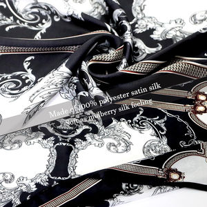 OEM 2025 Custom Digital Print Solid Plaid Casual <b>Silk</b> Satin <b>Scarf</b> Women Wholesale Fashion Neck <b>Scarf</b> - Product Image 4