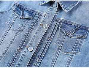 Nueva llegada chaqueta vaquera para mujer 100% algodón impermeable transpirable a prueba de viento logotipo personalizado servicio OEM duradero precio razonable - Product Image 2