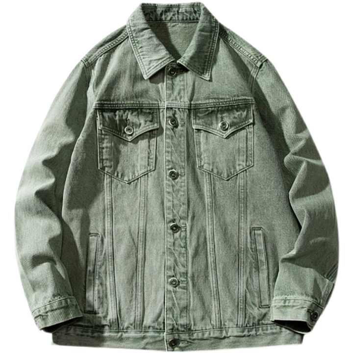 OEM Custom Men's Canvas Work Jacket Casual Outdoor Streetwear Washed Vintage Look Turn-Down Collar Oversize Design for Winter