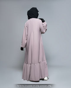 Abaya de Alta Calidad, Sólida y Transpirable, Vestido Musulmán Modesto de Manga Larga para Mujer, Hecho de Tela Suave, Venta al por Mayor Directa de Fábrica - Product Image 3