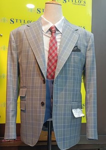 Costume d'affaires unisexe à manches longues et col en V, 2 pièces, tissu tissé boutonné à simple boutonnage, grande taille, respirant, #203 - Product Image 2