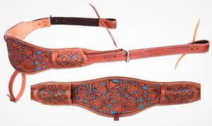 Caballo de cuero de alta calidad tallado antiguo occidental y cincha de sillín mecanizada para montar a caballo a precio asequible - Product Image 2