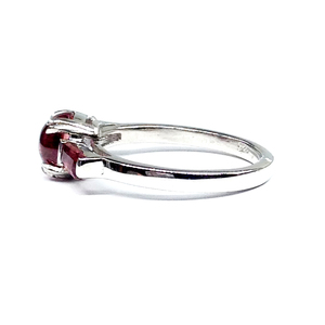 Bague Gemvanity SR412 en argent sterling 925 avec sertissage clos, pierre précieuse topaze vintage, fabrication artisanale sur mesure, unisexe, faible MOQ, plaqué rhodium - Product Image 3