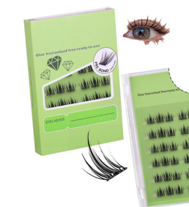 Extensiones de pelo sintético hechas a mano con logotipo personalizado, abanico natural esponjoso, pestañas de seda personalizadas YY falsas - Product Image 1