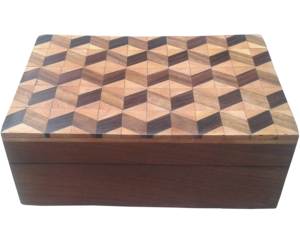 Boîte à cartes unique en bois boîte de rangement pour cartes en bois unique (AC 3238) - Product Image 5