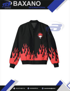 Chaqueta Bomber con Estampado de Anime para Hombre, Cuello Redondo, Forro Polar, Resistente al Viento, Reversible, Cierre de Cremallera, Ropa Urbana de Invierno - Product Image 3