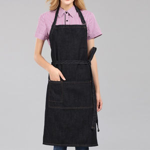 Delantales Unisex de Poliéster para Chef, Barbería y Belleza con Cierre de Botones para Restaurante y Bar, Bordado Personalizado, Manga Corta - Product Image 3