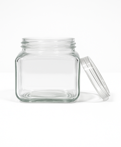 Tarro de vidrio Mason en relieve con tapa de metal almacenamiento hermético para uso doméstico perfecto para recetas de aperitivos - Product Image 6