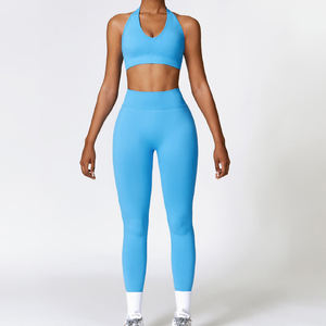 Conjunto Deportivo de Dos Piezas para Mujer, de Alta Gama, Secado Rápido, Efecto Adelgazante, para Running, Fitness y Yoga - Product Image 2