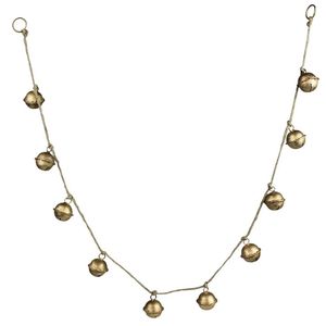 Guirnalda de campana de latón Vintage para decoración del hogar, elegante cadena de campanas de vacaciones para decoraciones de fiestas y eventos, diseño de guirnalda de campana de Metal - Product Image 1