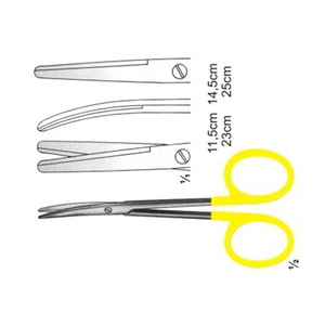 Venta caliente en Stock Instrumentos médicos de gama completa Tijeras de acero inoxidable con insertos de carburo de tungsteno Aceptar OEM - Product Image 4