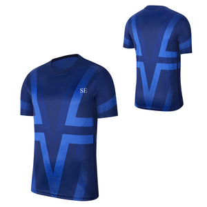 T-shirt uni à col rond pour homme, manches longues, imprimé personnalisé, 100% coton satiné, écologique, séchage rapide, respirant, sport d'été, unisexe - Product Image 3