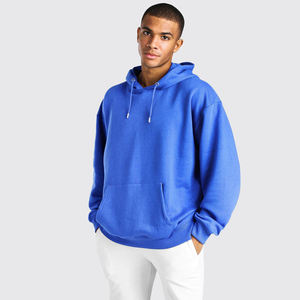 Sweat-shirts unisexes personnalisés en gros, 100 % coton, coupe oversize à épaules tombantes, impression numérique printanière, écologiques pour hommes - Product Image 2