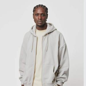 New 2025 Custom All Print <b>Hoodie</b> 100% Cotton <b>Zip</b> <b>up</b> <b>Hoodie</b> with Heavyweight Fleece and Embroidered Puff Design Customized OEM - Product Image 2