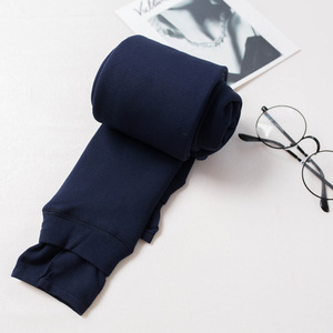 Autumn and Winter <b>Plush</b> Pantyhose <b>Leggings</b> Women's Large Stepping Pearl Velvet One-piece Pants Women's Pants - Product Image 3