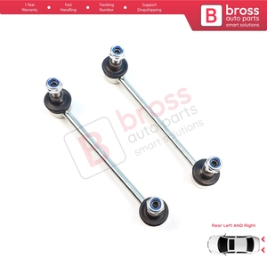 BSP1271-1 Juego de 2 barras estabilizadoras traseras para i30 MK1 FD Elantra MK4 HD Ceed 1 2 ED JD 555301H000 - Product Image 2