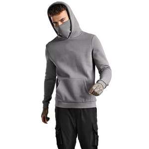 Sweat à capuche double couche Ninja personnalisé avec logo brodé 2026, grande taille, lourd, entièrement zippé, avec cagoule intégrée pour homme - Product Image 6