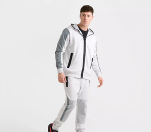 Sweat à capuche avec dégradé de couleur à la mode Sweat à capuche avec patchwork Streetwear Design Sweat à capuche avec un minimum de couleurs unies - Product Image 2