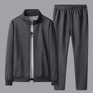 Traje de jogging con logotipo personalizado, chándal de algodón 100%, chándal grueso en blanco, conjunto de pantalones de chándal y Sudadera con capucha Unisex para hombre - Product Image 6