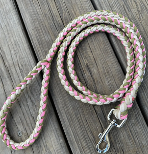 Küçük veya Büyük Köpekler İçin Paracord 1.5 Metre Köpek Tasması, Eğitim ve Yürüyüş İçin Alaşımlı Çizgili Desenli Güçlü Paracord Tasma - Product Image 1
