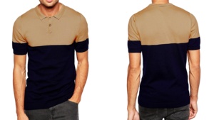 Polo de manga corta de punto para hombre, camiseta de ajuste regular de calidad Superior, transpirable, con adornos acanalados, ropa al por mayor, BD - Product Image 4